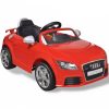 Audi tt rs elektromos kisautó távirányítóval piros