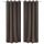 2 db barna sötétítőfüggöny fém fűzőlyukakkal 135 x 175 cm