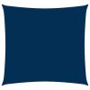 Kék négyzet alakú oxford-szövet napvitorla 6 x 6 m