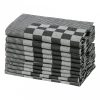 10 db fekete-fehér pamut konyhai törölköző 50 x 70 cm