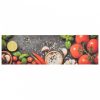 Mosható zöldségmintás bársony konyhai szőnyeg 45x150 cm