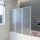 Zuhany kádparaván fal 117 x 120 cm 3 panelek összecsukható