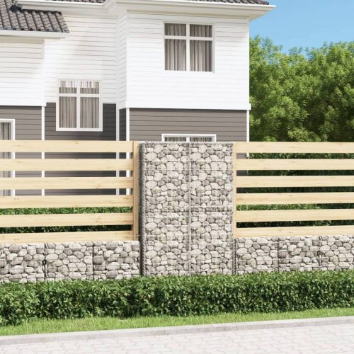 Gabion kosár fedéllel horganyzott drótból 150 x 100 x 30 cm 