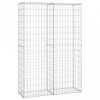 Gabion kosár fedéllel horganyzott drótból 150 x 100 x 30 cm 