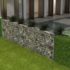 Horganyzott acél gabion kosár 300 x 30 x 100 cm