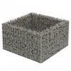 Horganyzott acél gabion magaságyás 90 x 90 x 50 cm