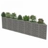 Horganyzott acél gabion fal 450 x 30 x 100 cm