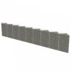 Horganyzott acél gabion fal 630 x 30 x 100 cm