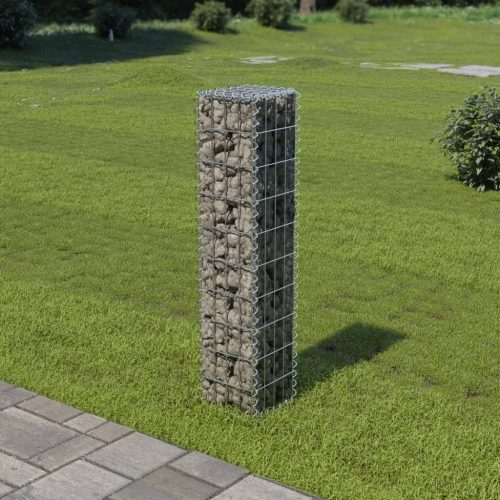 Horganyzott acél gabion fal fedéllel 20 x 20 x 100 cm