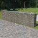 Horganyzott acél gabion fal fedéllel 600 x 50 x 150 cm