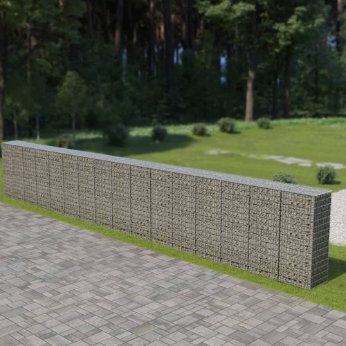 Horganyzott acél gabion fal fedéllel 900 x 50 x 150 cm