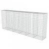 Horganyzott acél gabion fal fedéllel 300 x 50 x 150 cm