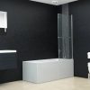 Esg zuhanykabin 2-paneles összecsukható ajtóval 120 x 140 cm