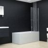 Esg zuhanykabin 2 paneles összecsukható ajtóval 95 x 140 cm