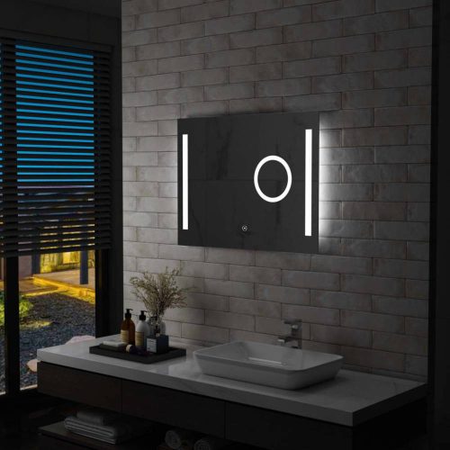LED-es fürdőszobai tükör érintésérzékelővel 80 x 60 cm