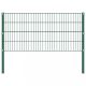 Zöld vas kerítéspanel oszlopokkal 1,7 x 0,8 m