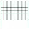 Zöld vas kerítéspanel oszlopokkal 1,7 x 1,2 m