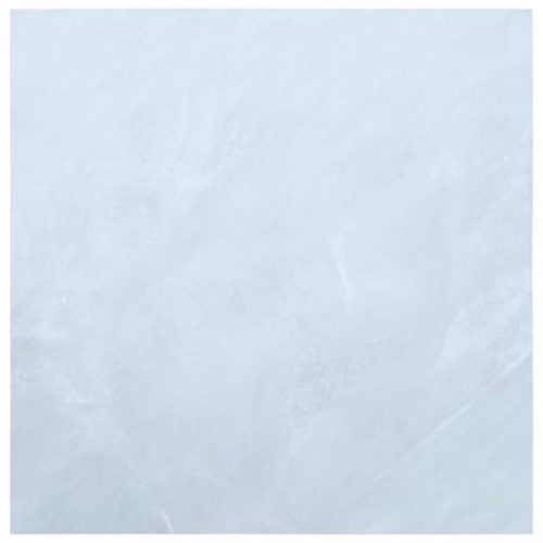 Fehér márványmintás öntapadó pvc padlólapok 5,11 m² 