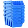 14 db kék műanyag egymásra rakható tárolódoboz