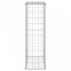 Horganyzott acél gabion fal fedéllel 60 x 30 x 100 cm