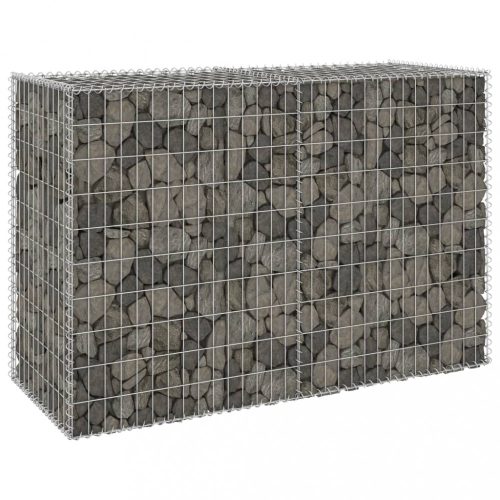 Horganyzott acél gabion fal fedéllel 150 x 60 x 100 cm