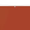 Terrakotta oxford-szövet függőleges napellenző 140 x 600 cm