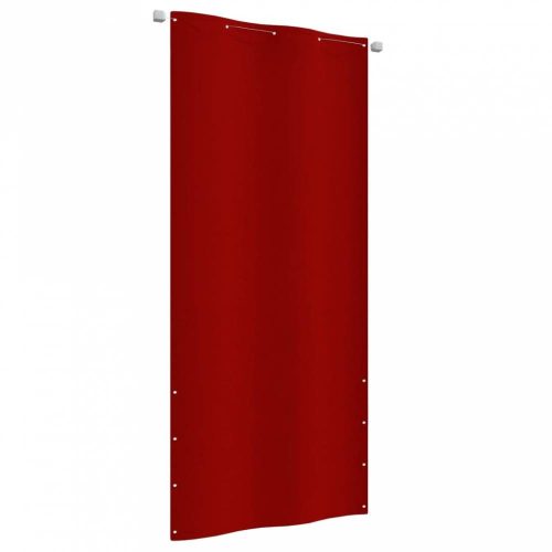 Piros oxford-szövet erkélyparaván 100 x 240 cm