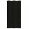 Fekete oxford-szövet erkélyparaván 120 x 240 cm