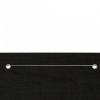 Fekete oxford-szövet erkélyparaván 120 x 240 cm