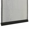 Fekete szúnyogháló ajtóra 10 részes hálós függönnyel 240x240 cm