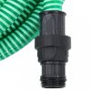 Zöld PVC szívótömlő PVC csatlakozókkal 1" 7 m