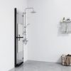 Selyemmatt ESG üveg összecsukható zuhanyfal 90 x 190 cm