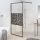 Fekete ESG üveg zuhanyfal kőmintával 100x195cm