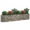 Horganyzott vas gabion magaságyás 260 x 50 x 50 cm