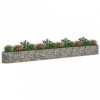 Horganyzott vas gabion magaságyás 540 x 50 x 50 cm