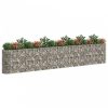 Horganyzott vas gabion magaságyás 540x50x100 cm