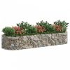 Horganyzott vas gabion magaságyás 300x100x50 cm