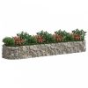 Horganyzott vas gabion magaságyás 400x100x50 cm