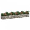 Horganyzott vas gabion magaságyás 500x100x50 cm