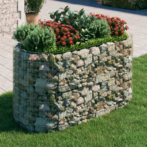 Horganyzott vas gabion magaságyás 200x100x100 cm