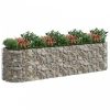 Horganyzott vas gabion magaságyás 400x100x100 cm