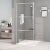 Ezüstszínű átlátszó ESG üveg zuhanyfal 90 x 195 cm