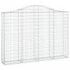 Íves horganyzott vas gabion kosár 200x30x140/160 cm