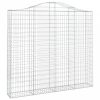 Íves horganyzott vas gabion kosár 200x30x180/200 cm