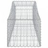 Íves horganyzott vas gabion kosár 200x50x40/60 cm