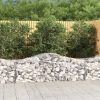 Íves horganyzott vas gabion kosár 200x50x60/80 cm