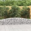 Íves horganyzott vas gabion kosár 400x30x40/60 cm