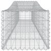 Íves horganyzott vas gabion kosár 400x50x40/60 cm