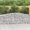 Íves horganyzott vas gabion kosár 400x50x80/100 cm