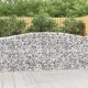 Íves horganyzott vas gabion kosár 400x50x100/120 cm